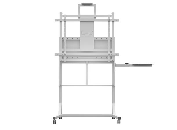 Multibrackets Gulvtralle motorisert 80Kg 80Kg 50 cm høydejustering, 42-110",Hvit 