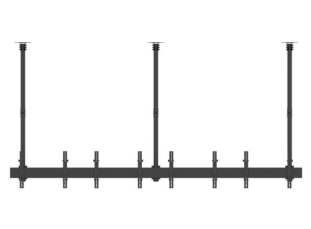 Multibrackets Pro takfeste MBC4X1U2 TÜV 600x400, 120 Kg, 58-315cm, 8 X 40-65" 