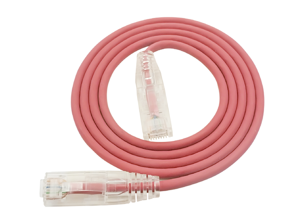 LinkIT U/UTP SlimPatch Cat6a red 1m AWG28/7 | LSZH |Snagless | OD 3.6mm 