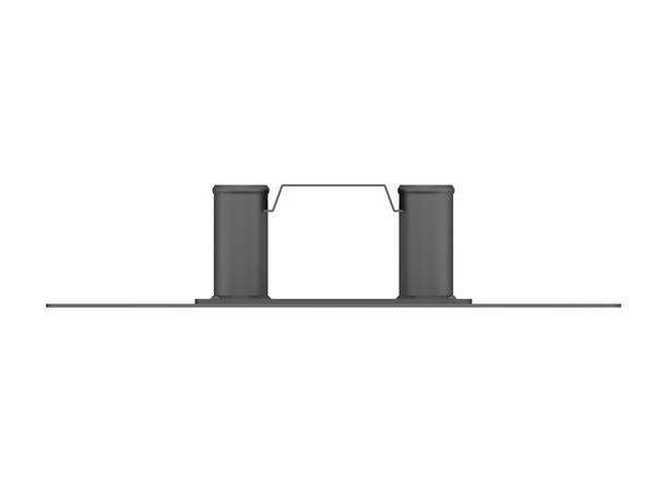 Multibrackets Basic 180 gulvplate Svart, tilbehør til Basic 180 tralle 