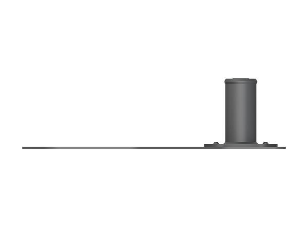 Multibrackets Basic 180 gulvplate Svart, tilbehør til Basic 180 tralle 