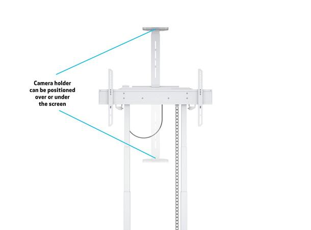 Multibrackets Gulvstativ motoriser 120Kg Hvit, 800x400, 42-100" 