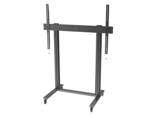 Multibrackets Gulvtralle 210 Dual Svart, 150kg,VESA 1700x1200, 70-110" 