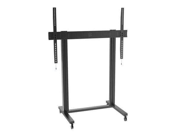 Multibrackets Gulvtralle 210 Dual Svart, 150kg,VESA 1700x1200, 70-110" 