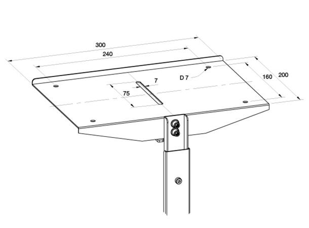 Multibrackets Public Display Stand Camer a Holder Silver 