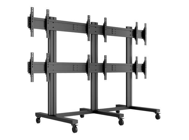 Multibrackets Public Video Wall Stand 6- Screens 40-55" Black 