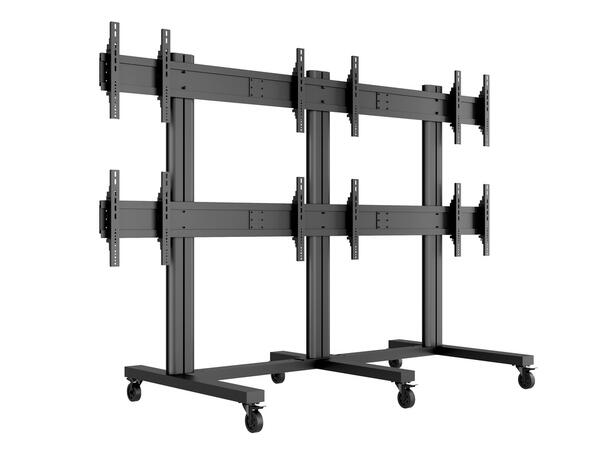 Multibrackets Public Video Wall Stand 6- Screens 40-55" Black 