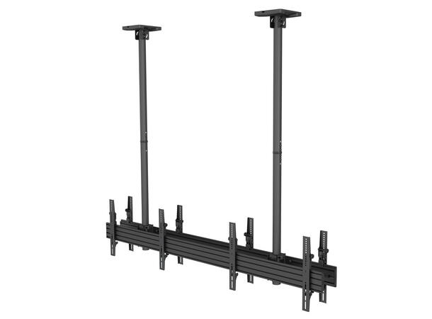 Multibrackets Takfeste MBC2X1U, TÜV 600x400, 120 Kg, 58-155cm, 4 x 40-65" 