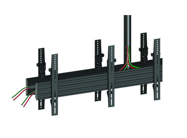 Multibrackets Takfeste MBC2X1U, TÜV 600x400, 120 Kg, 58-155cm, 4 x 40-65" 