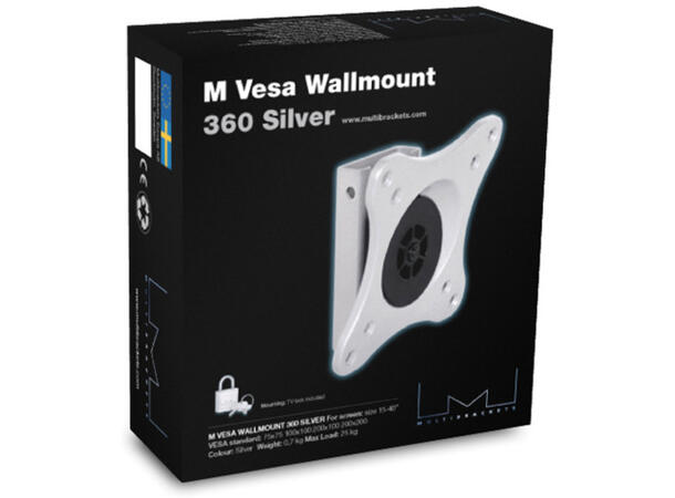 Multibrackets VESA Wallmount 360 Silver 