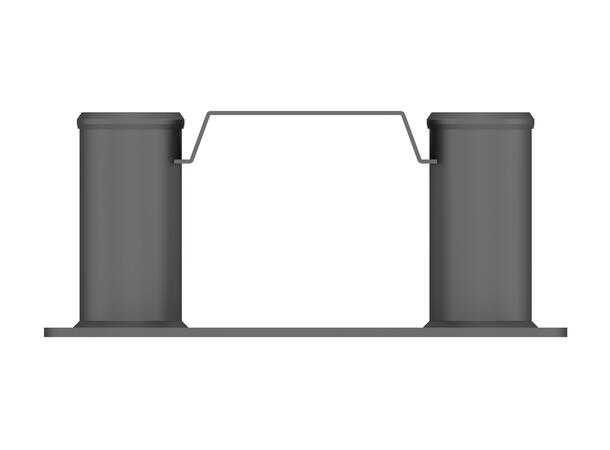 Multibrackets Basic 180 gulvmontering Svart, tilbehør til Basic 180 tralle 