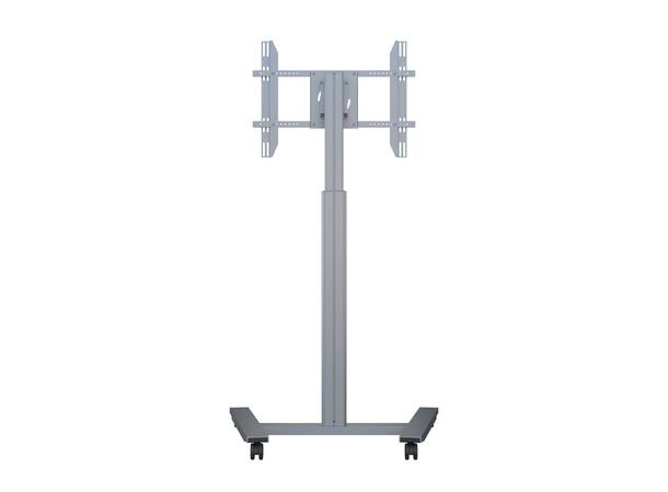 Multibrackets Gulvtralle motor Wheelbase 40Kg,55 cm høydejustering, 30-60",Sølv 