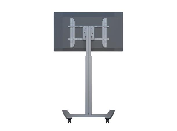 Multibrackets Gulvtralle motor Wheelbase 40Kg,55 cm høydejustering, 30-60",Sølv 