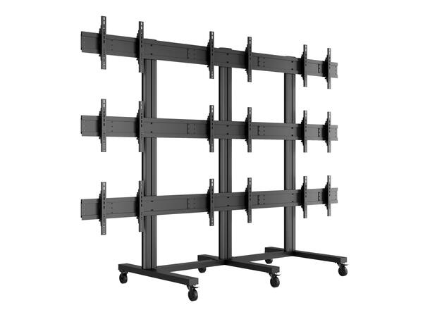 Multibrackets Public Video Wall Stand 9- Screens 40-55" Black 