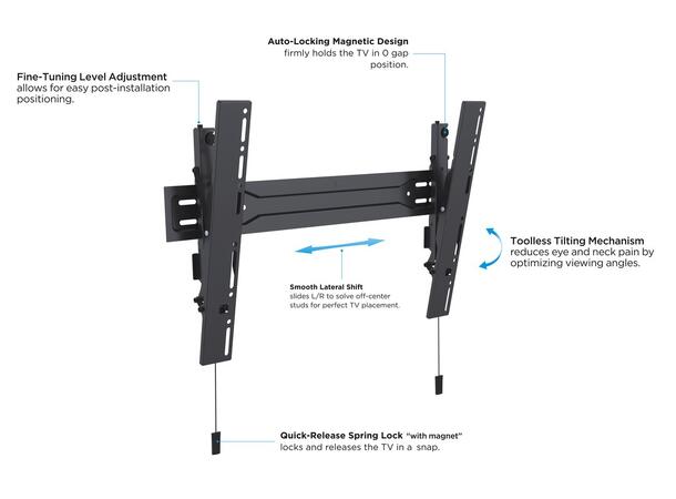 Multibrackets VESA Wallmount Super Slim Tilt 600 MAX 