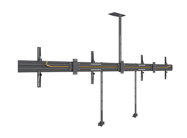 Multibrackets Veggfeste konferanse 2x90" 600x400, 140Kg, videokonferanse pakke 