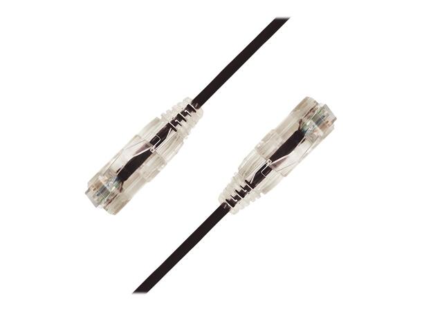 LinkIT U/UTP SlimPatch Cat6a black 3m AWG28/7 | LSZH |Snagless | OD 3.6mm 