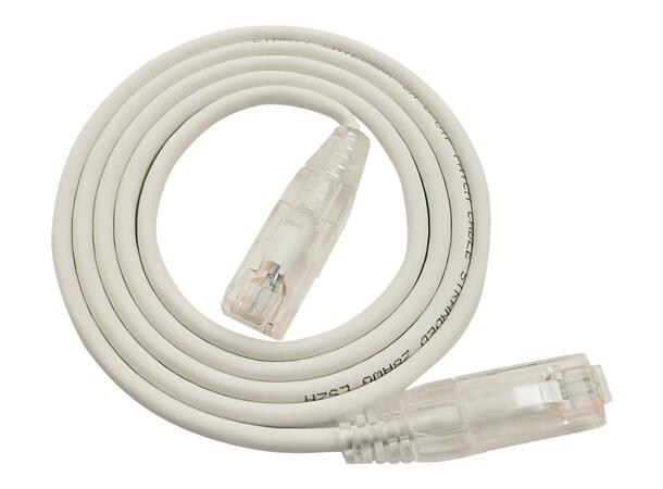 LinkIT U/UTP SlimPatch Cat6a white 0.3m AWG28/7 | LSZH |Snagless | OD 3.6mm 