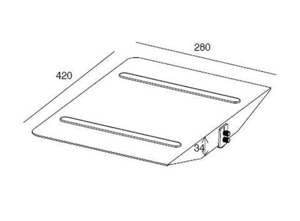 Multibrackets Public Display Stand Shelf Black 