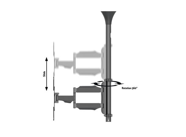 Multibrackets Takfeste Pro MBC1F Svart, 30Kg, VESA 400x400, 58-154 cm 