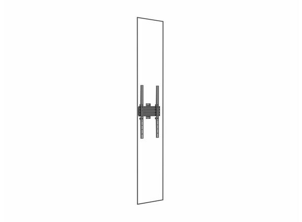 Multibrackets Wallmount Pro MBSTH1UP 200 x600 Fixed Black 