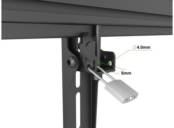 Multibrackets sikkerhetslås 2-pk 