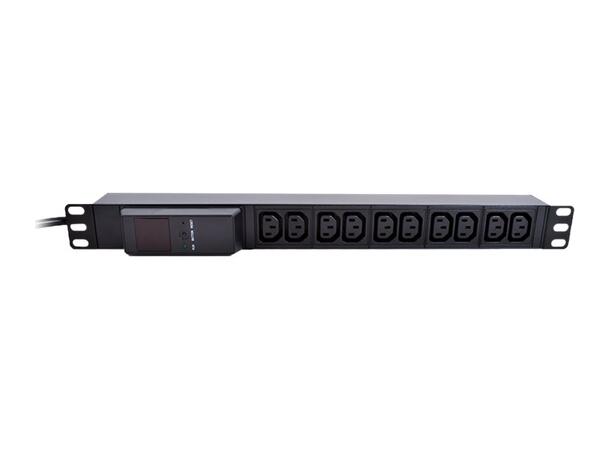 LinkIT 19" PDU C14 - 10xC13 2m CEE 7/7 | no switch | 16A | 3600W 