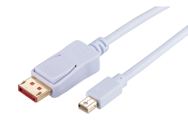 LinkIT MiniDP - Displayport 3 m 4K x 2K@60Hz 32 AWG white version 1.2 