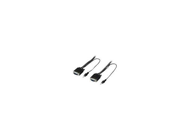 LinkIT SVGA/XGA cable M-M w/audio 15m AWG 28 1440x900@60Hz 