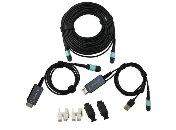 Stoltzen MPO-HDMI 2.1 Kit Armert 25 m HDMI2.1 over MPO Kabel kit 