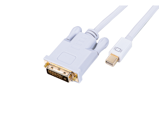 LinkIT Mini Displayport til DVI-D 20-pin  miniDisply - 24-pin DVI han-han 