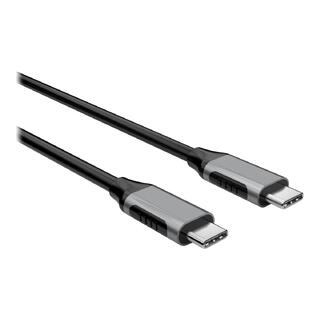 Elivi USB C til C kabel 2 meter Svart/Space Grey, 10gbps/100W