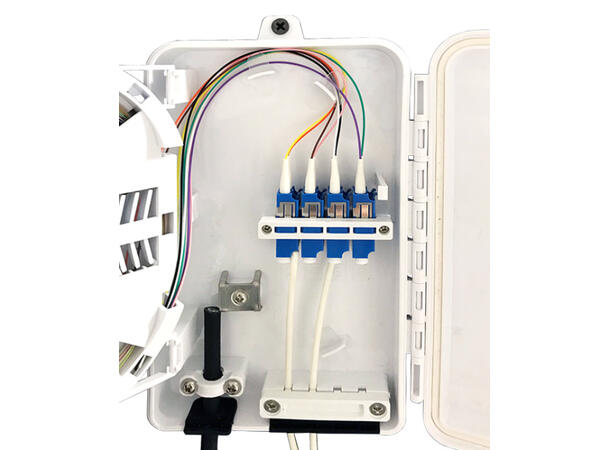 LinkIT FTTH Distribution box 4 cores IP65 | SC Simplex/LC Duplex 