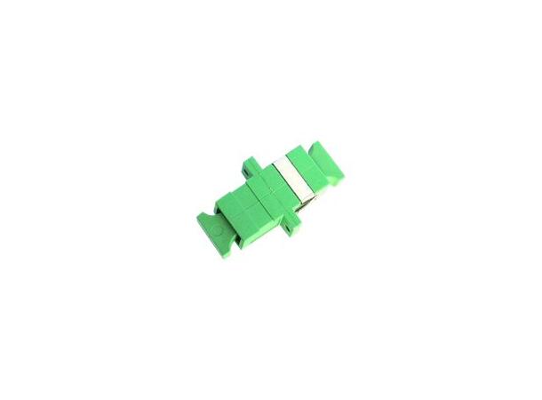 LinkIT Fiber adapter SC/SC Simplex SM | Clips and flanges | Green 