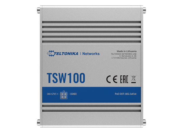 Teltonika TSW100 Unmanaged PoE+ Switch 