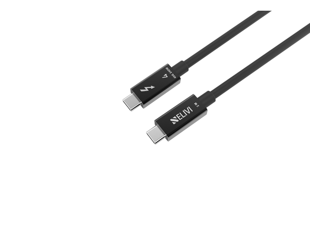 Elivi Thunderbolt 4 cable 2 m USB-C | 240W | 40Gbps | Black 