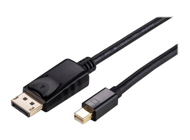 LinkIT MiniDP - Displayport 3 m Black | 3m | 1.2 | 20 pin han - han 