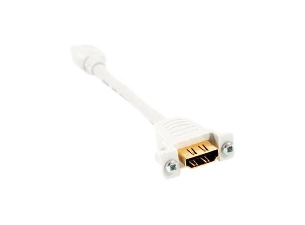 LinkIT Panel HDMI 1.4 2K@60 15 cm Hun-hun kabel med skruefeste i ene enden 