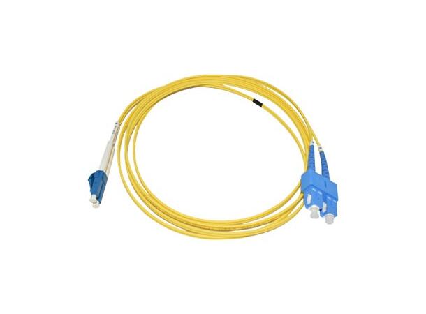 LinkIT fiber patch OS2 LC/SC 1m Duplex | SM | LSZH | Yellow 