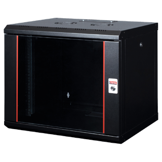 Lande PROline 9U W600xD450xH505 | Black | w/glass door