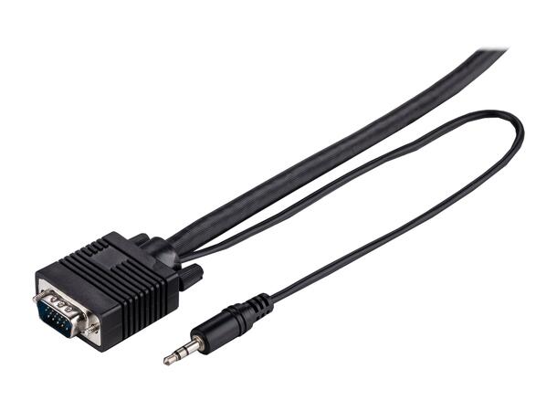 LinkIT SVGA/XGA cable M-M w/audio 2 m AWG 28 1920x1200@60Hz 